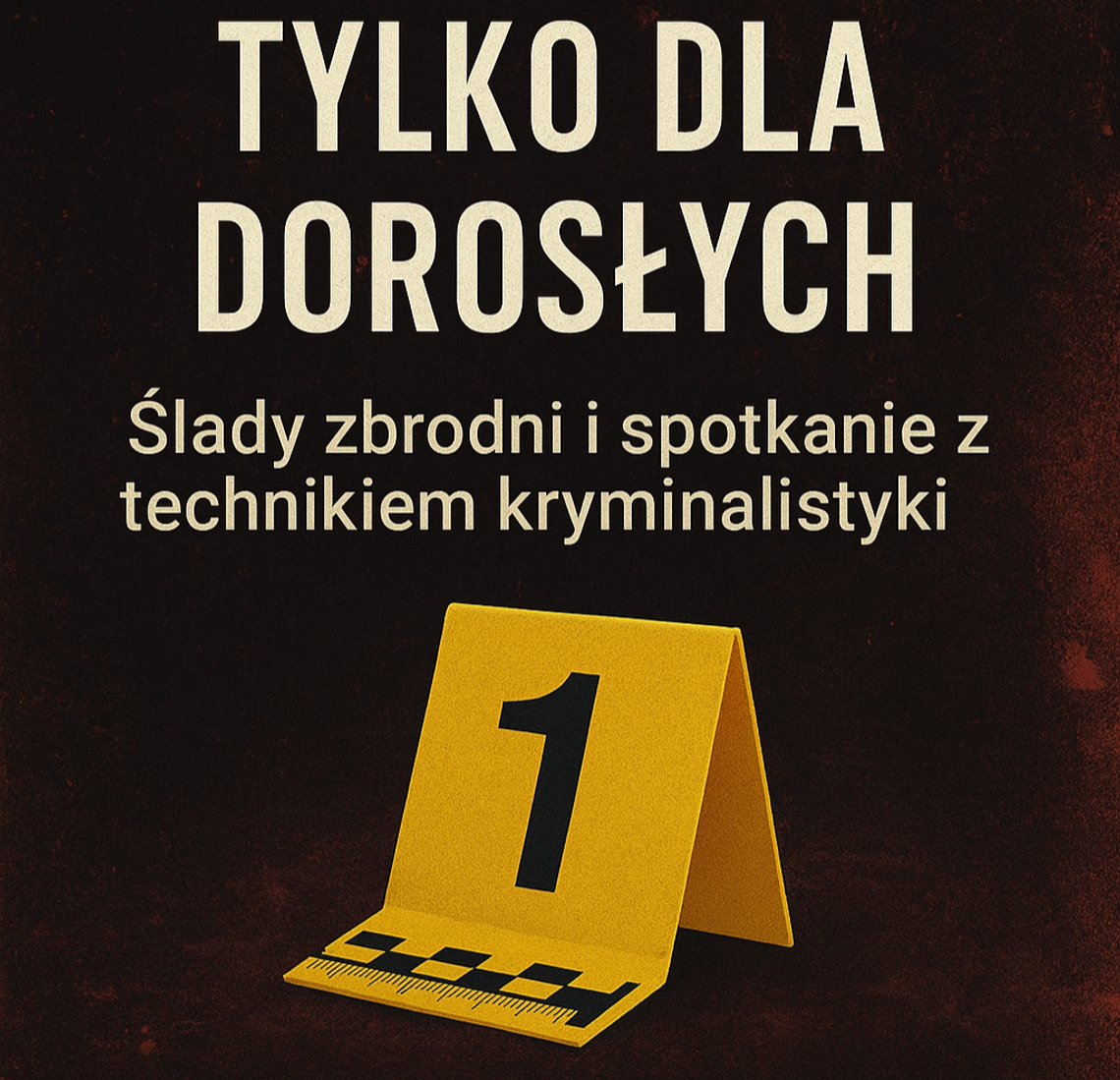 Tylko dla dorosłych. Ślady zbrodni i spotkanie z technikiem kryminalistyki w CKBB