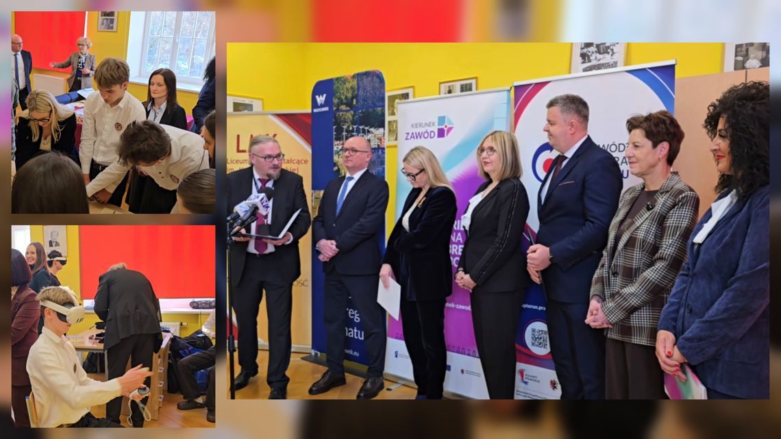 Uczniowie założyli gogle VR i „weszli” do świata zawodów. Nowy projekt dla 9 szkół z Włocławka