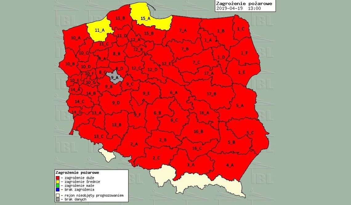 Uwaga! Od dziś najwyższy (katastrofalny) stopień zagrożenia pożarami w lasach! 