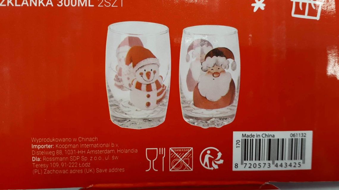 UWAGA! Szklanki z Rossmana z kadmem i ołowiem