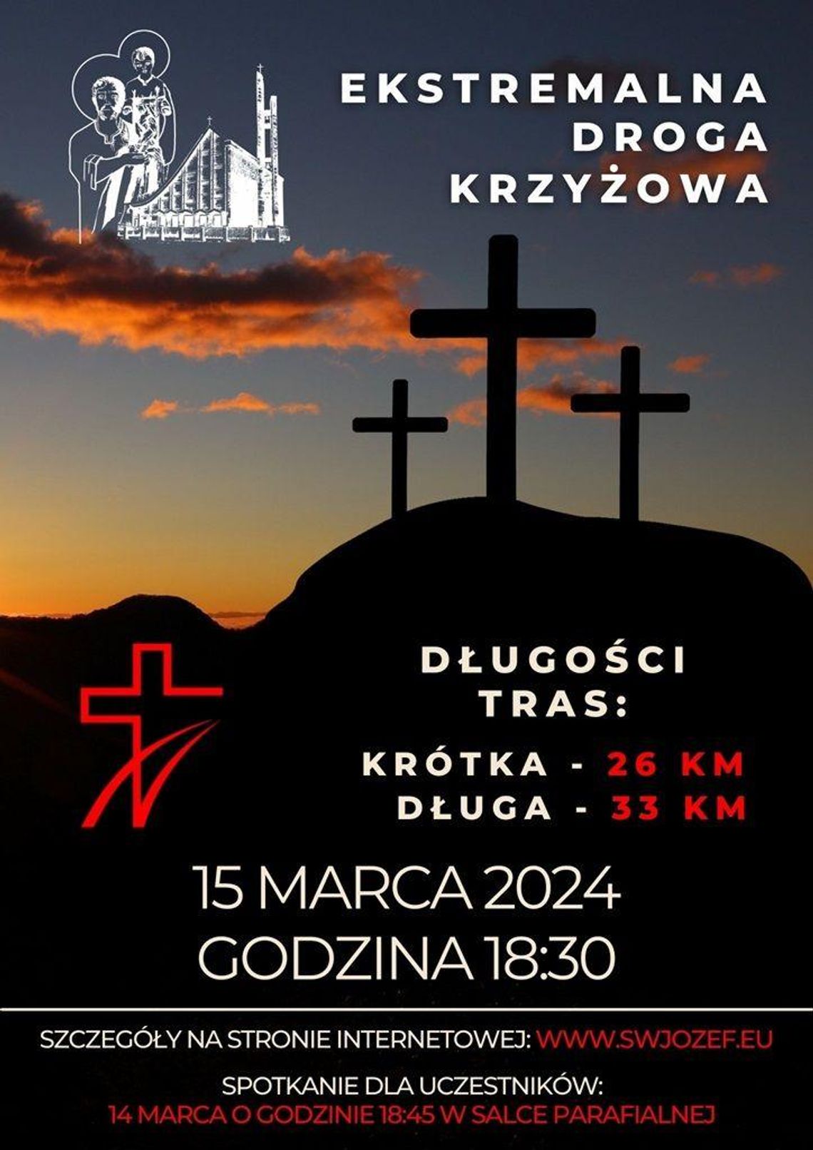 W ciszy i nocą przejdą kilometry, już po raz trzeci Ekstremalna Droga Krzyżowa