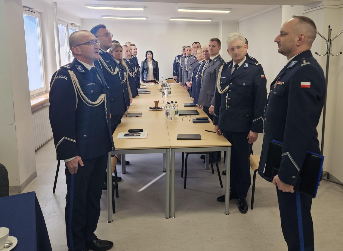 W Komendzie Miejskiej Policji we Włocławku podsumowano miniony rok