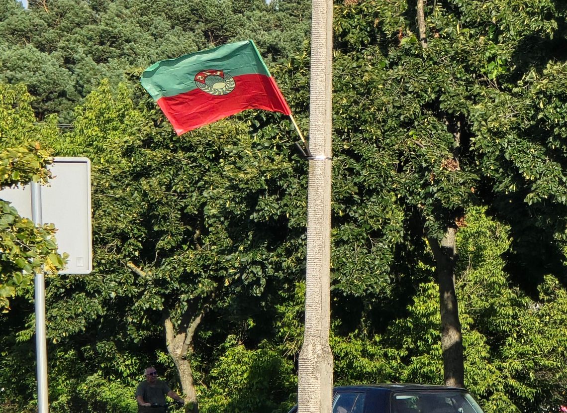 Tajemnicze zielono-czerwone flagi wzdłuż ulic miasta. Wyjaśniamy