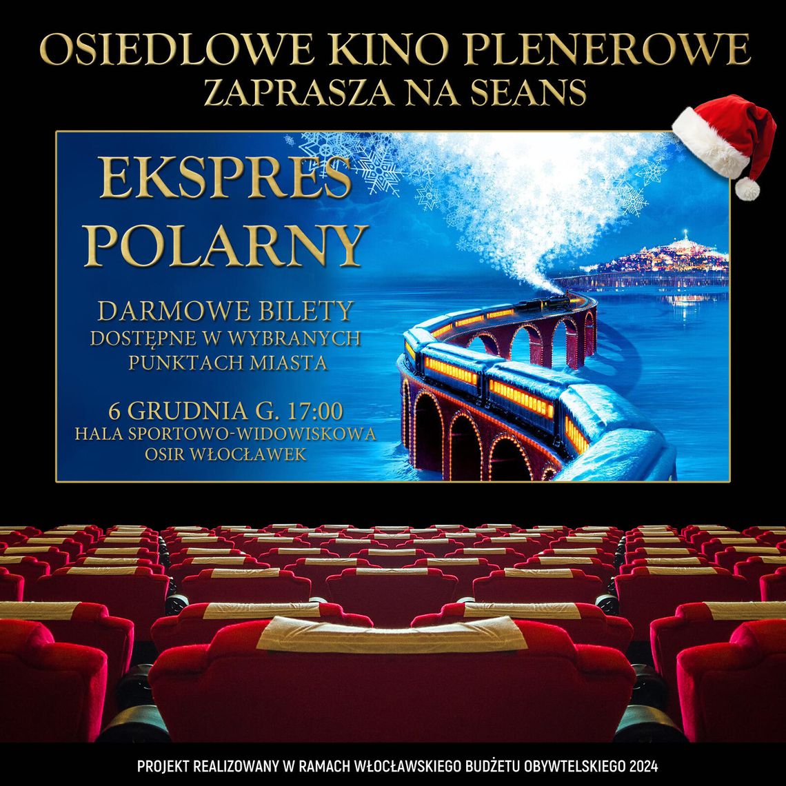 W Mikołajki w Hali OSiR odbędzie się Osiedlowe Kino Plenerowe W Mikołajki w Hali OSiR odbędzie się Osiedlowe Kino Plenerowe