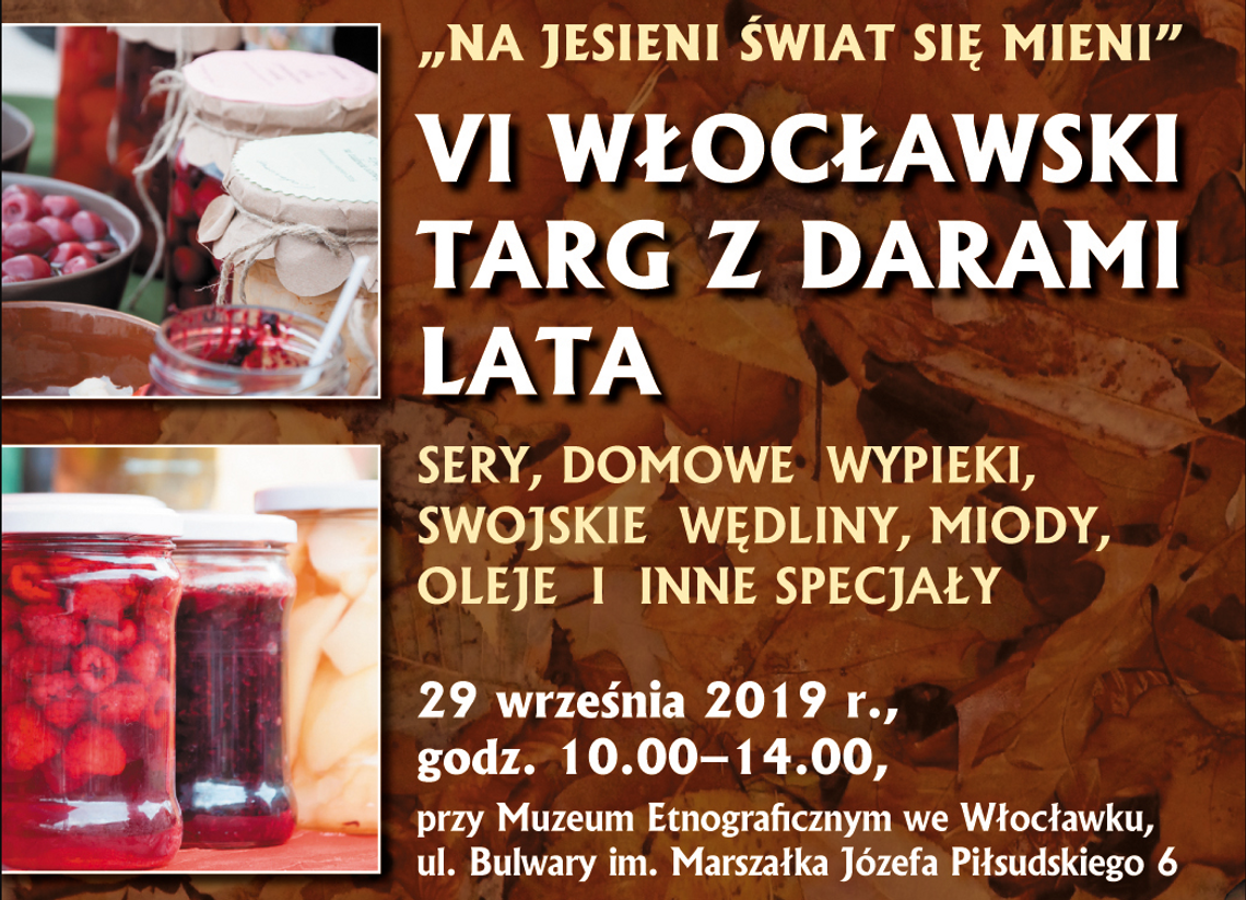 W niedzielę VI Włocławski targ z darami lata pt. „Na jesieni świat się mieni”