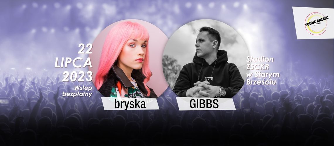 W sobotę odbędzie się Young Brześć Festiwal 2023. Bryska i GIBBS na scenie