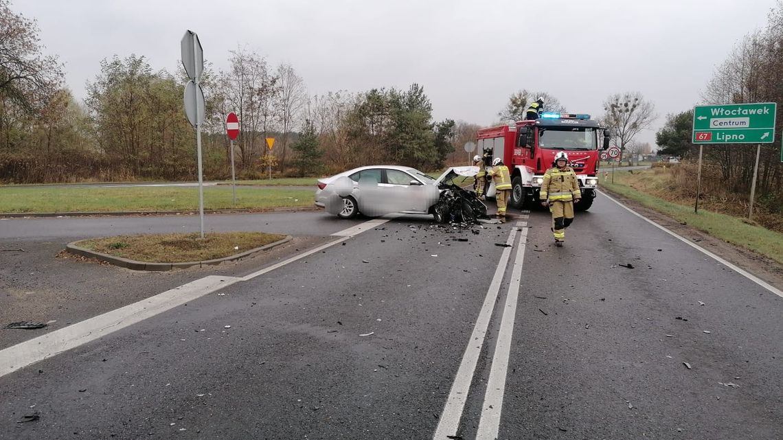 W Szpetalu zderzyły się dwa pojazdy, droga była zablokowana W Szpetalu zderzyły się dwa pojazdy, droga była zablokowana