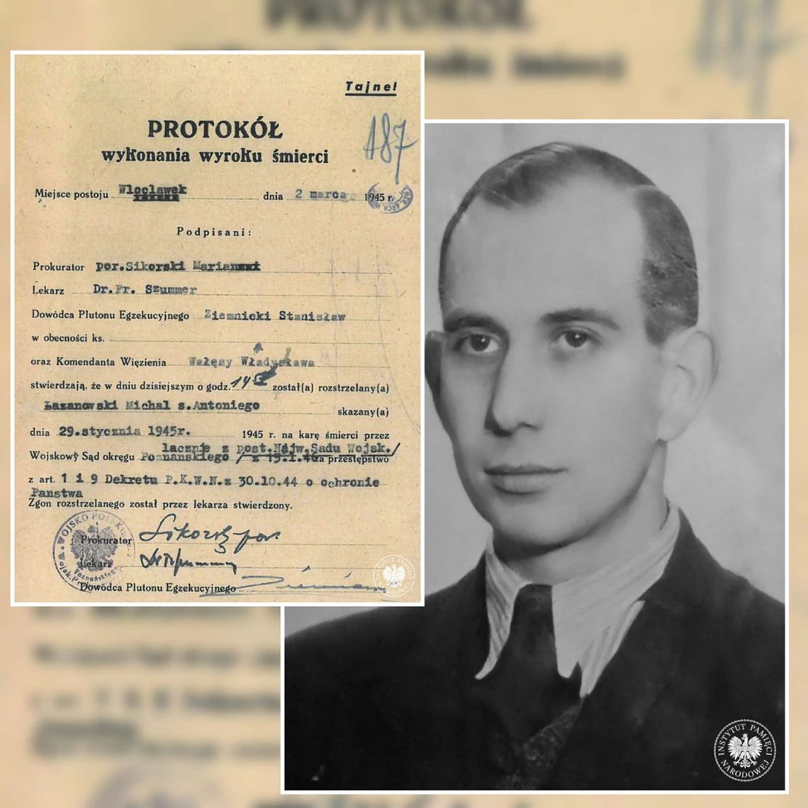 W Więzieniu Karnym we Włocławku wykonano wyrok śmierci. IPN szuka rodziny "Graby"