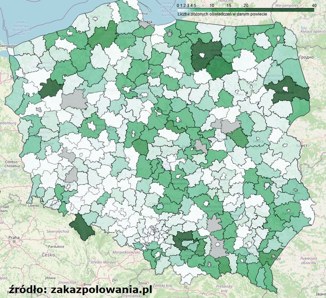 Właściciel może zakazać polowań na swoim terenie, musi jednak złożyć oświadczenie do starosty