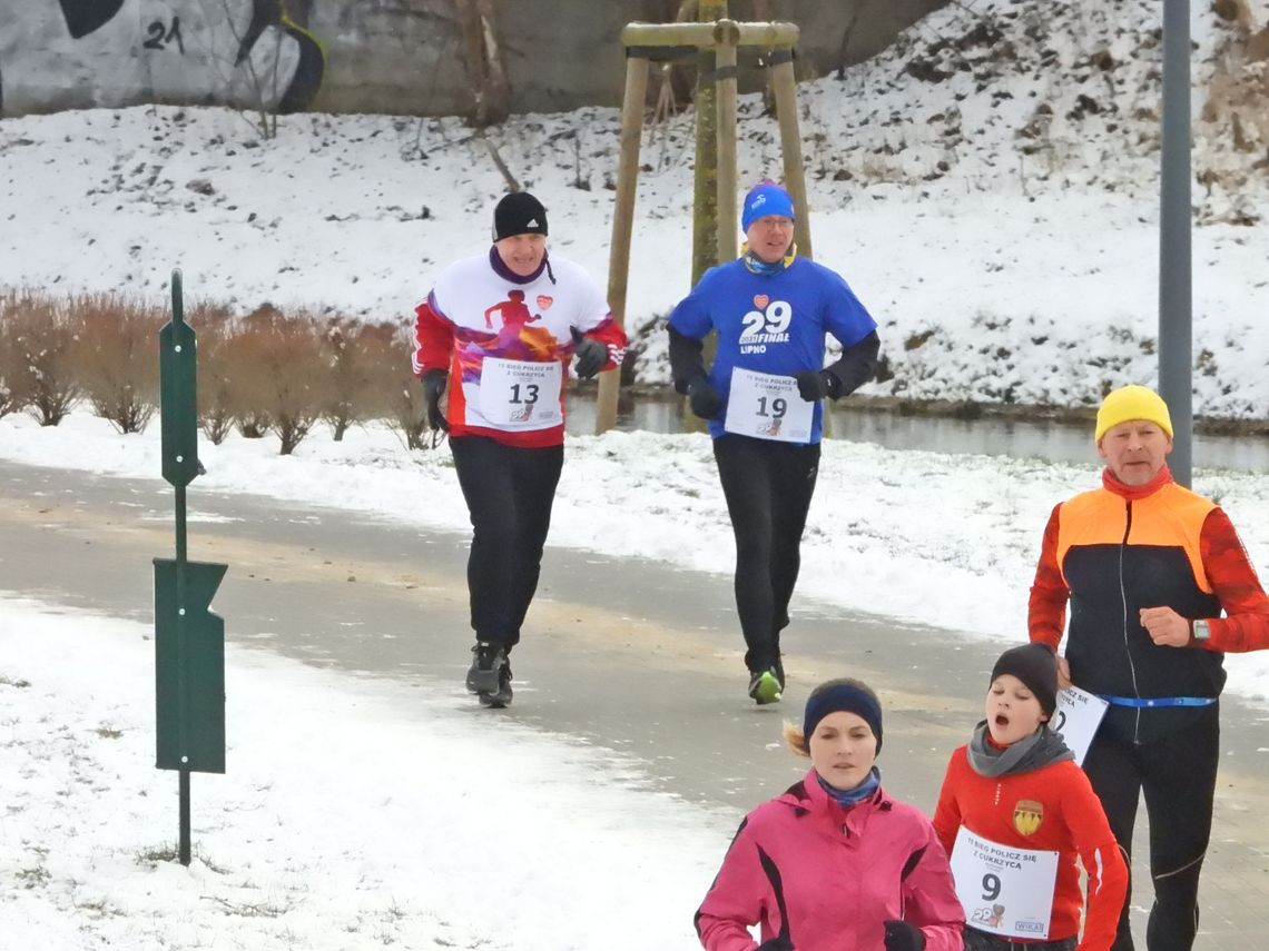 Włocławianie wzięli udział w biegu WOŚP "Policz się z cukrzycą"