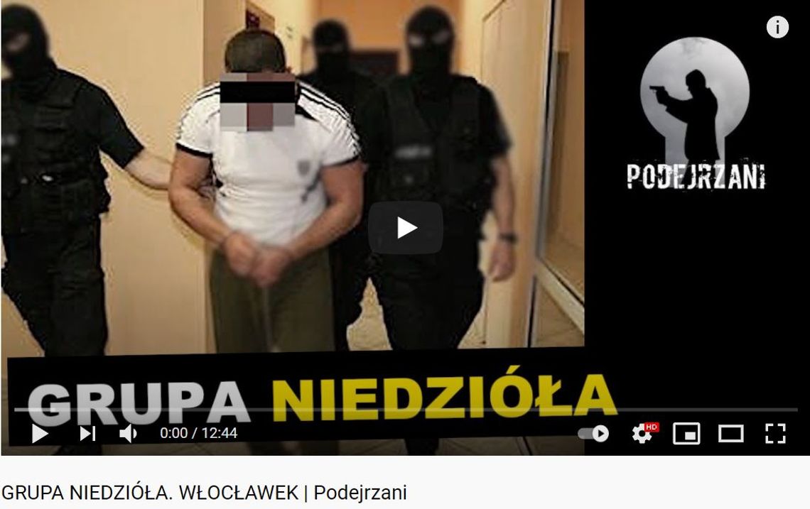 Włocławscy gangsterzy w dokumentalnym nagraniu na kanale "Podejrzani"