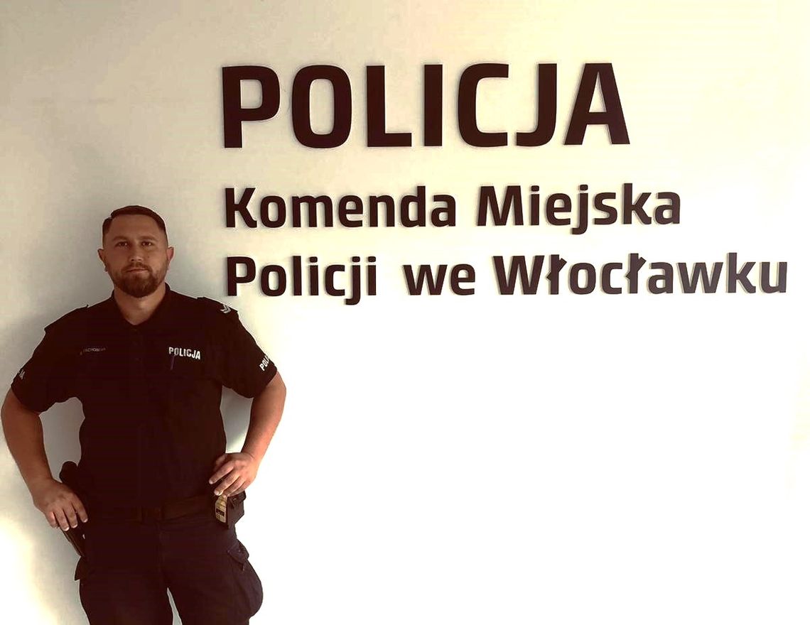 Włocławski policjant uratował życie motocykliście