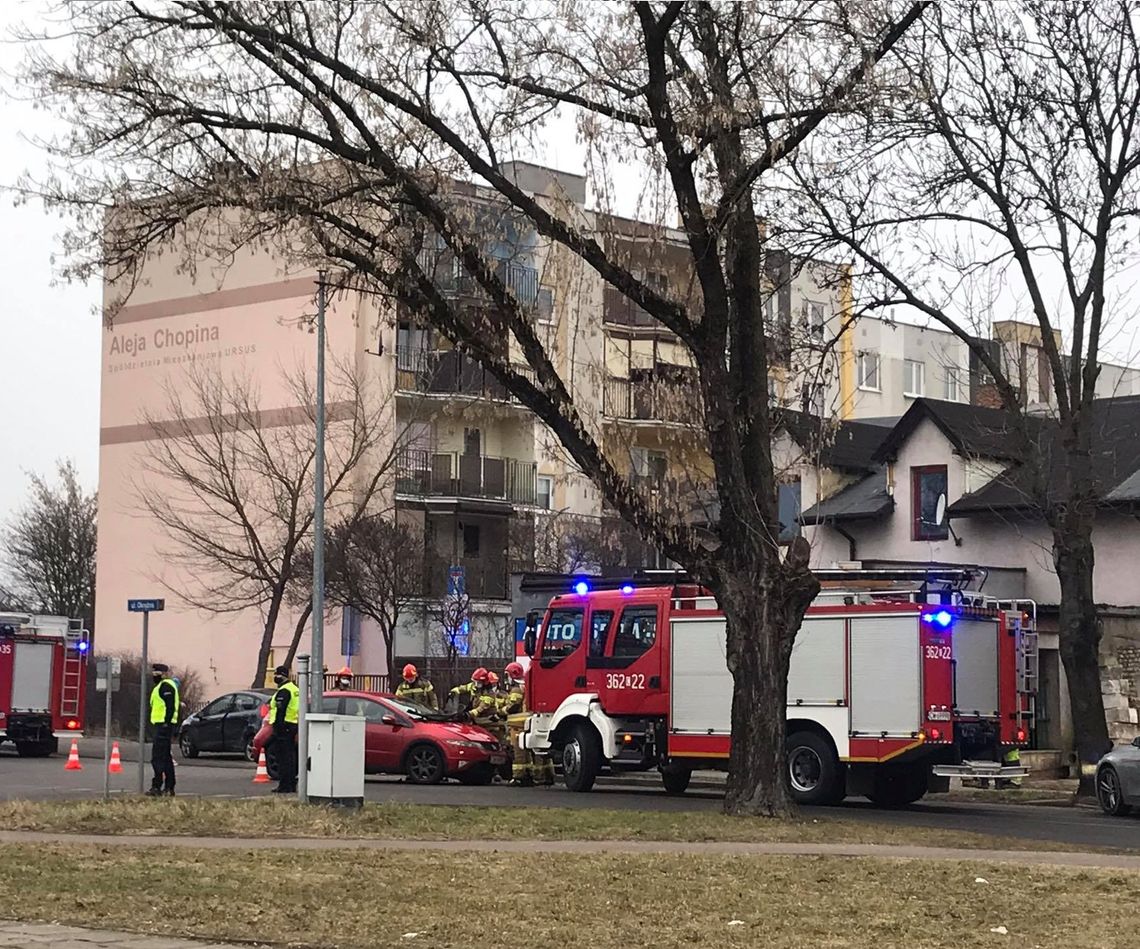 Wypadek na skrzyżowaniu ulic Okrężnej z Leśną. Jedna osoba trafiła do szpitala