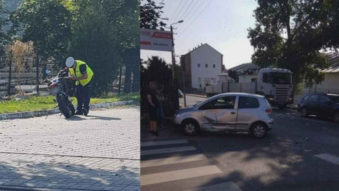 Wypadek w Brześciu Kujawskim. Pierwszej pomocy udzielili strażak OSP, strażnik miejski i policjant