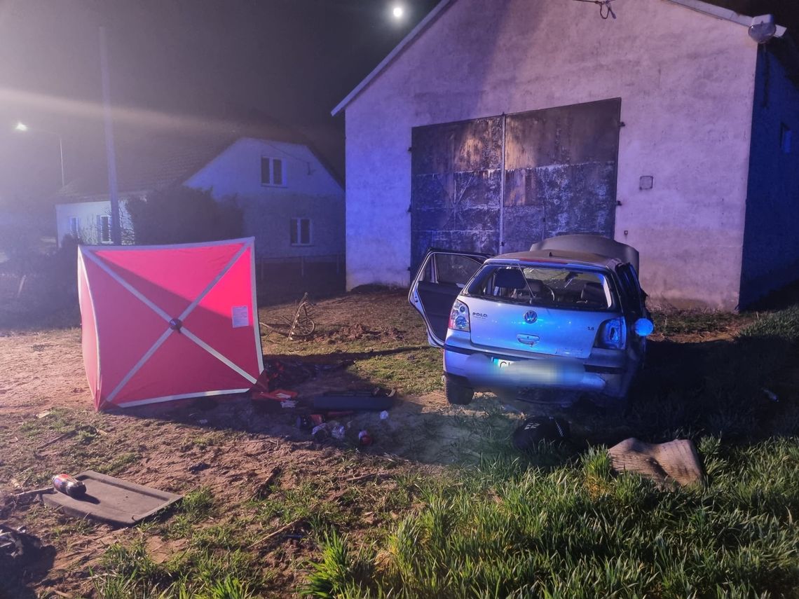 Wypadek w gminie Lubraniec. Nie żyje 18-letni mężczyzna