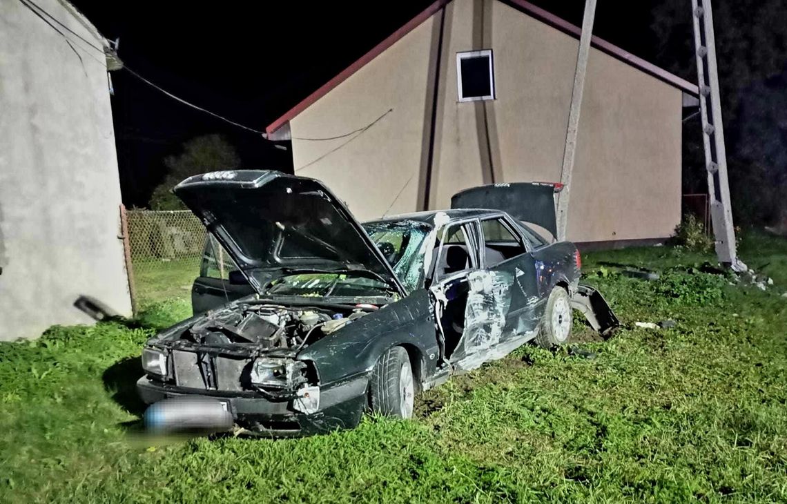 Wypadek w Gocławiu (gm. Lubień Kujawski). Dwie osoby trafiły do szpitala