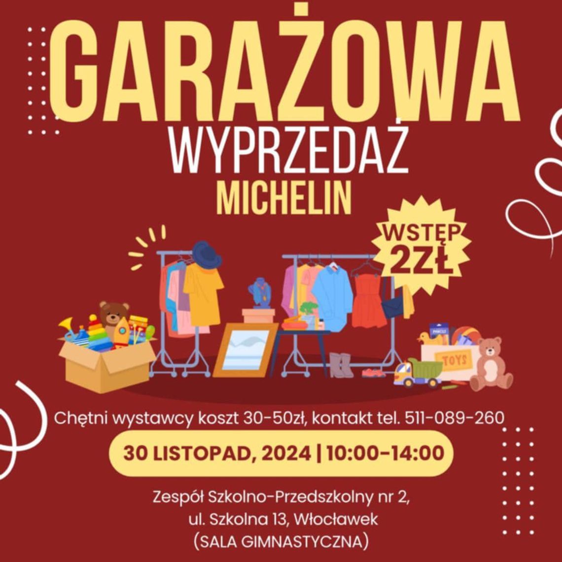 Wyprzedaż Garażowa w Michelinie 30 listopada. Jak się zgłosić?