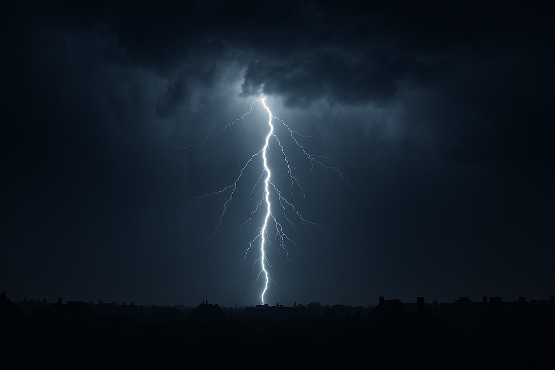 Ulewy, silny wiatr a nawet grad we Włocławku i regionie