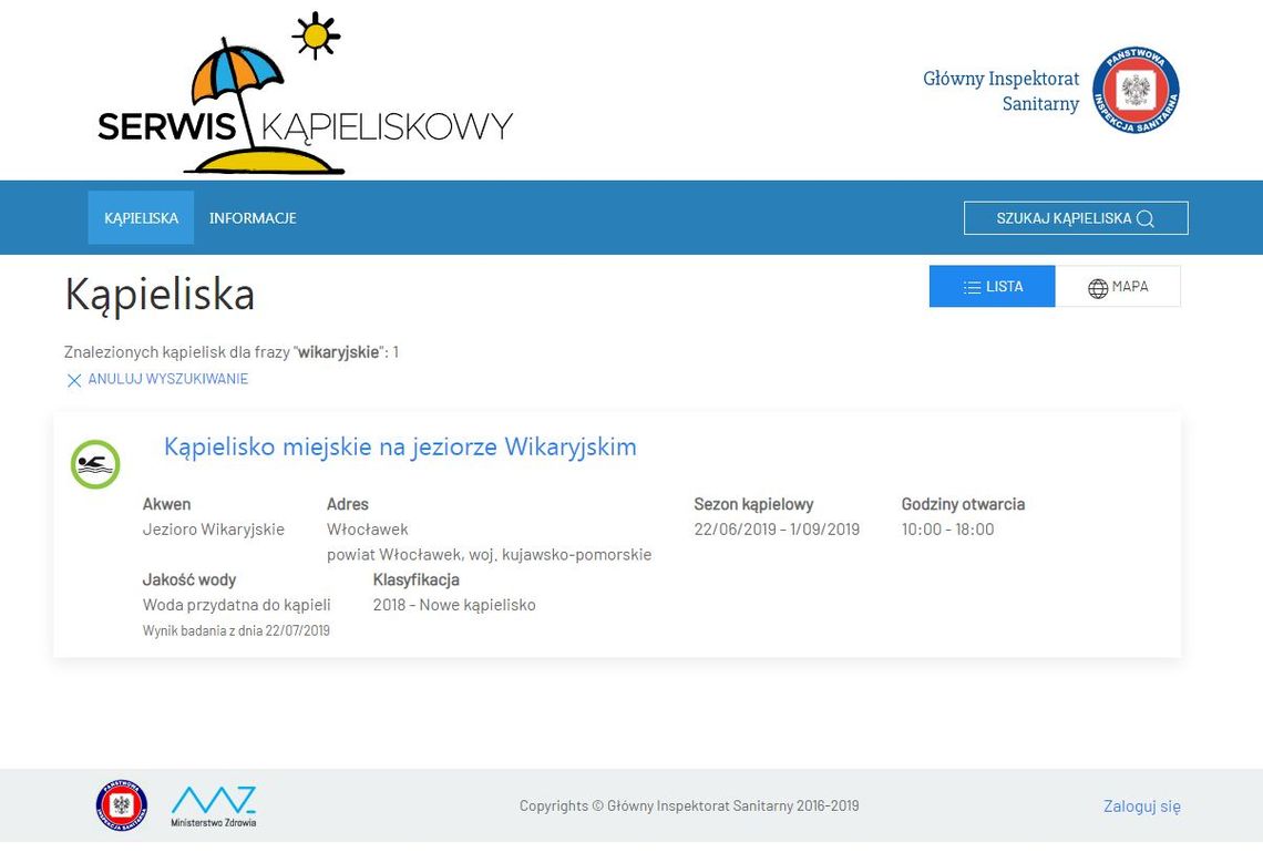 Zamierzasz wypocząć nad wodą? - Sprawdź czystość kąpieliska online! Zamierzasz wypocząć nad wodą? - Sprawdź czystość kąpieliska online!