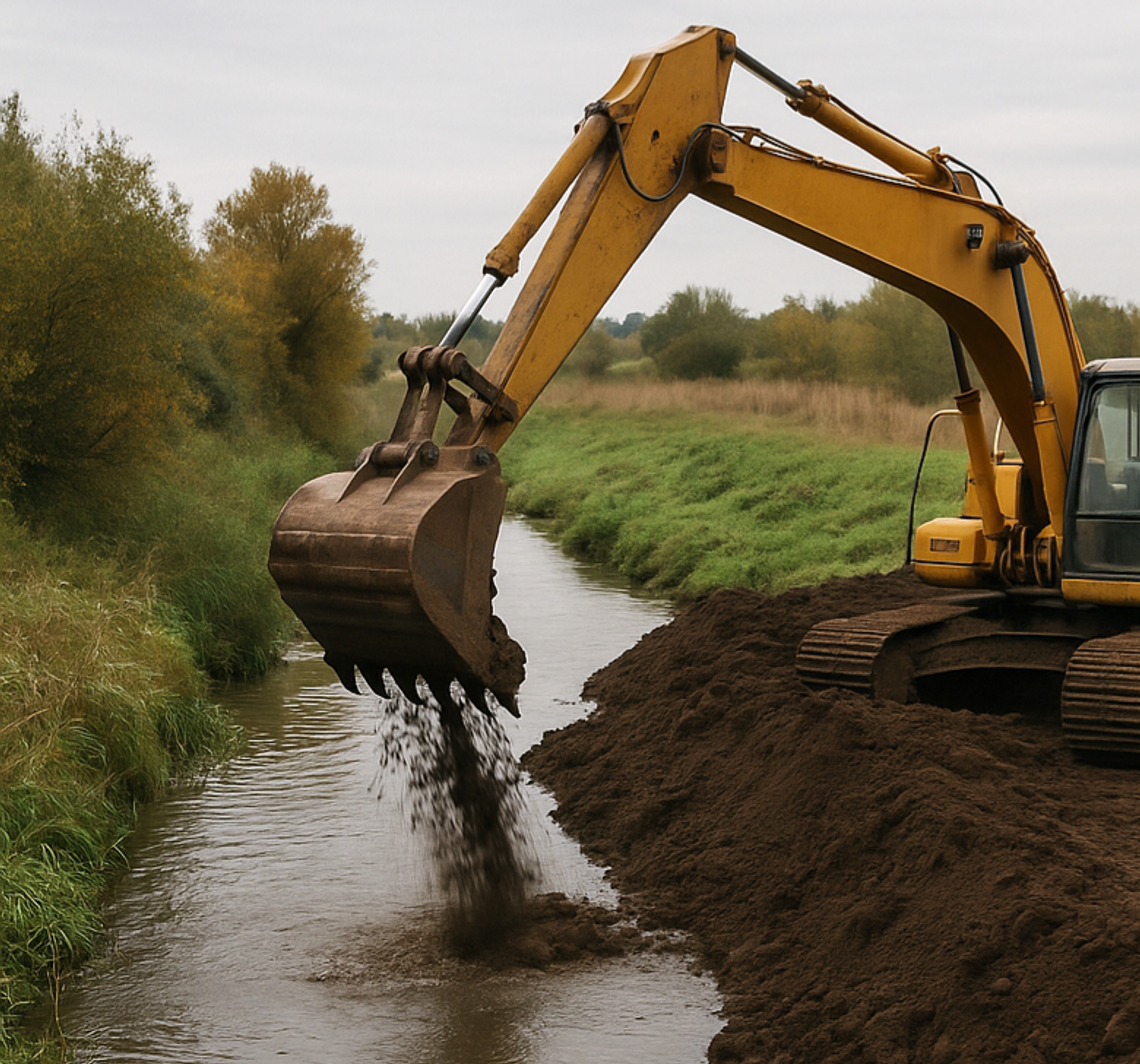 Zasypał rzekę Zofijkę pod Włocławkiem. Odpowie przed sądem