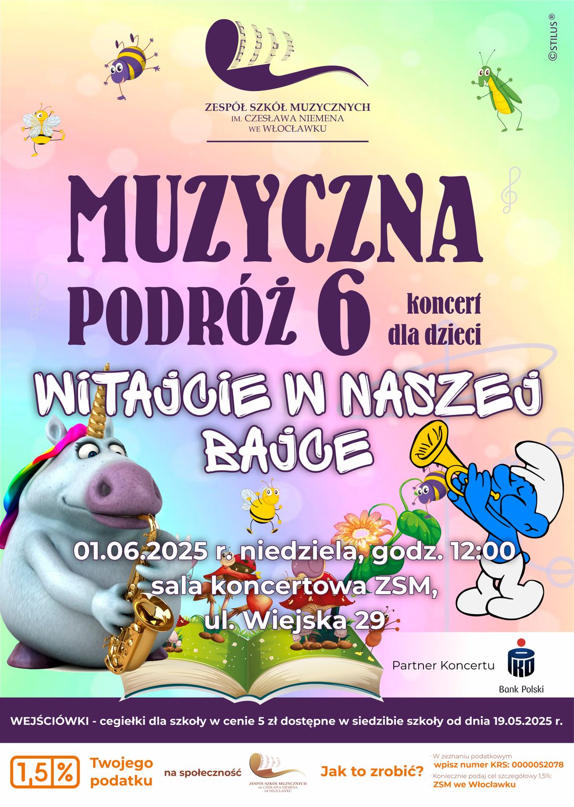 Zespół Szkół Muzycznych zaprasza na „Muzyczną podróż 6 – Witajcie w naszej bajce”
