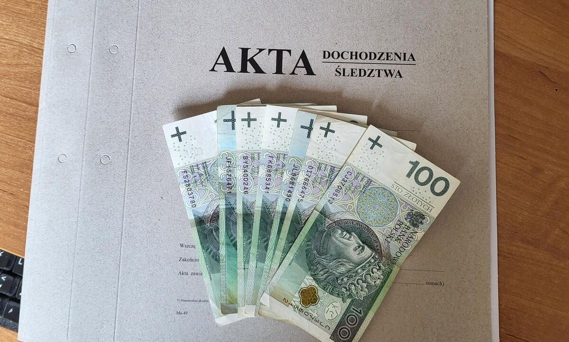 Skusiły go zgubione pieniądze. Grozi mu do roku więzienia