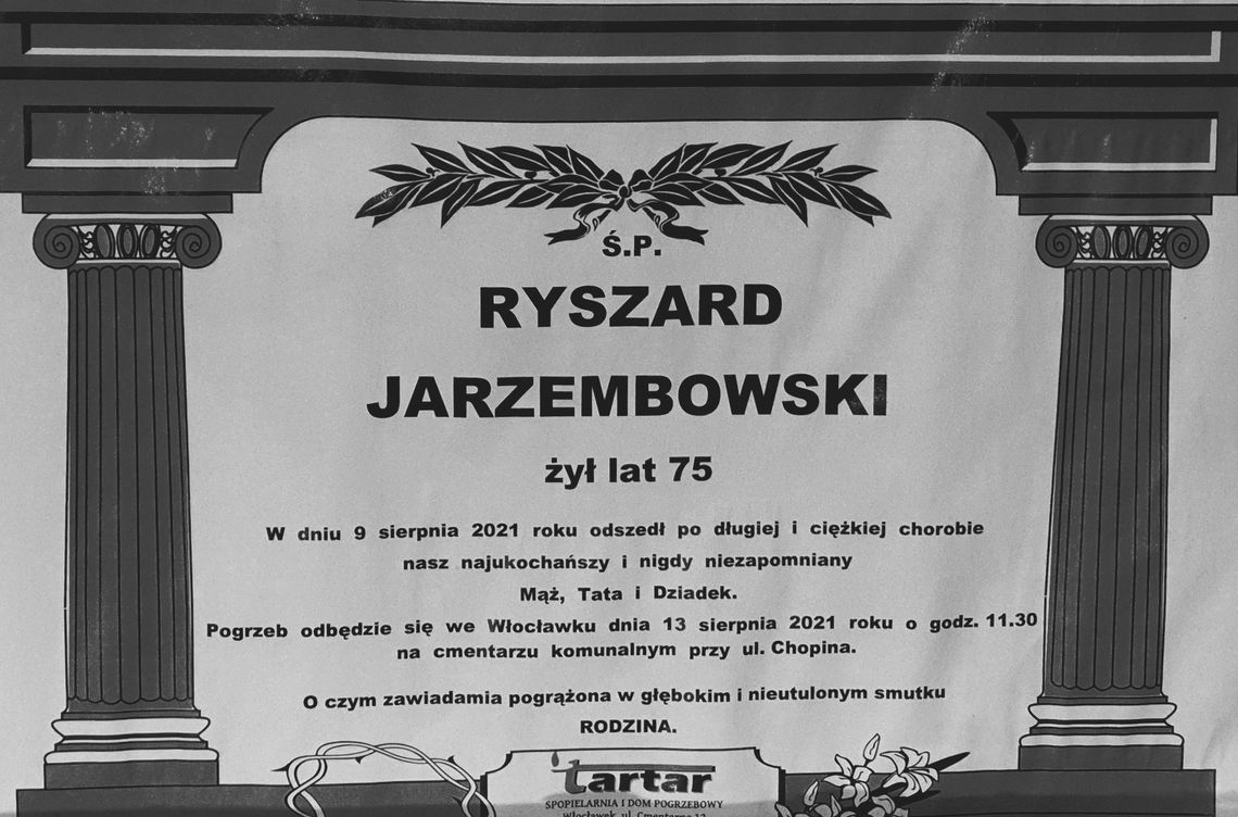 Znana jest data pogrzebu Ryszarda Jarzembowskiego