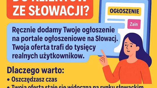 reklama na Słowacji - publikacja ogłoszeń Słowacja reklama na Słowacji - publikacja ogłoszeń Słowacja