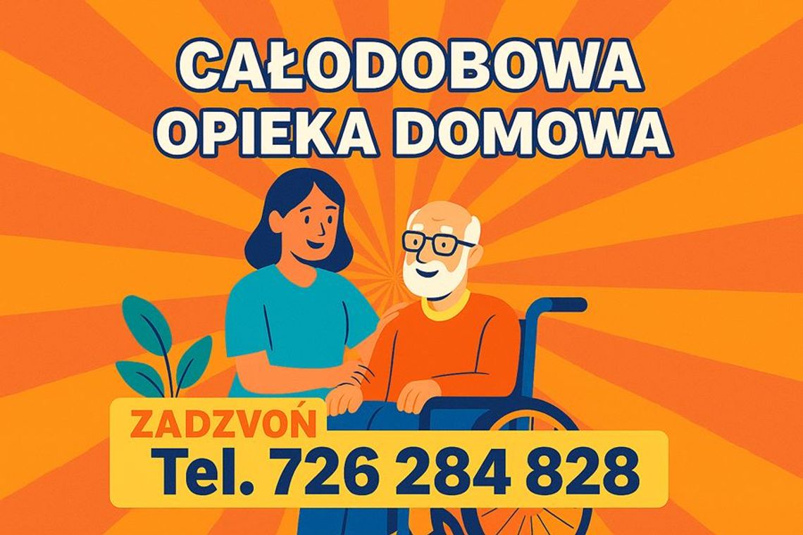 Profesjonalna opieka 24/7 dla seniorów i osób z niepełnosprawnościami Włocławek i okolice, z zamieszkaniem