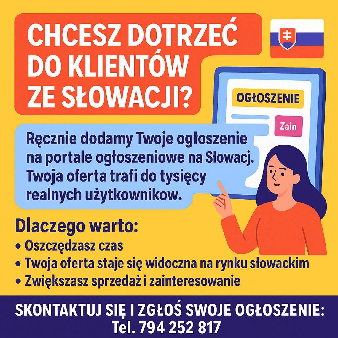 reklama na Słowacji - publikacja ogłoszeń Słowacja reklama na Słowacji - publikacja ogłoszeń Słowacja