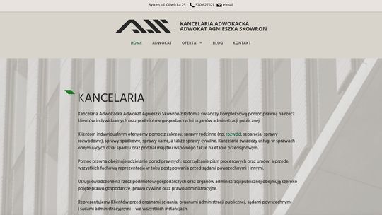 Adwokat Bytom Agnieszka Skowron Kancelaria adwokacka