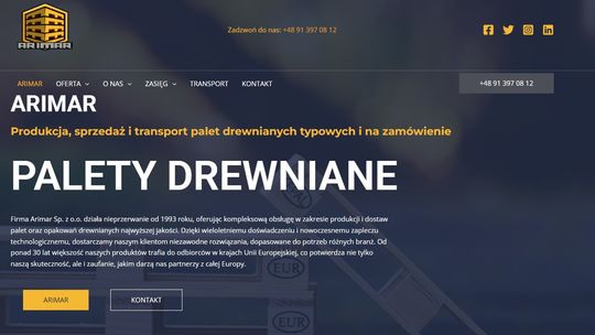 ARIMAR Palety drewniane