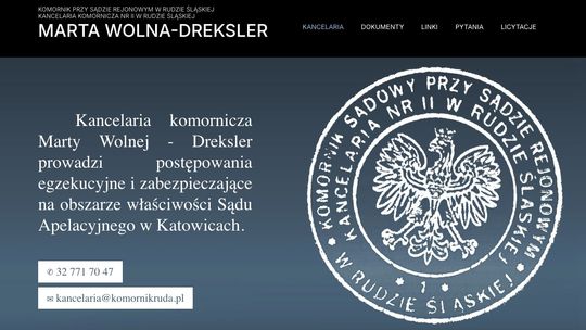 Komornik Ruda Śląska przy Sądzie Rejonowym Marta Wolna-Dreksler