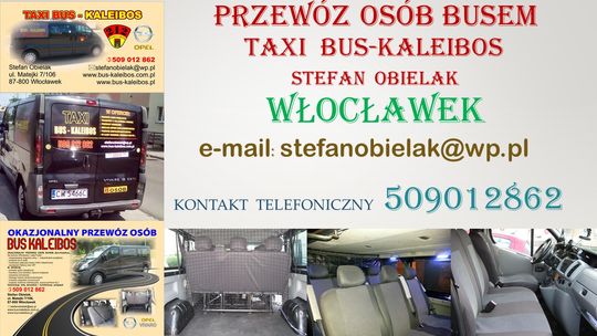 Przewóz Osób Busem Taxi Bus-Kaleibos