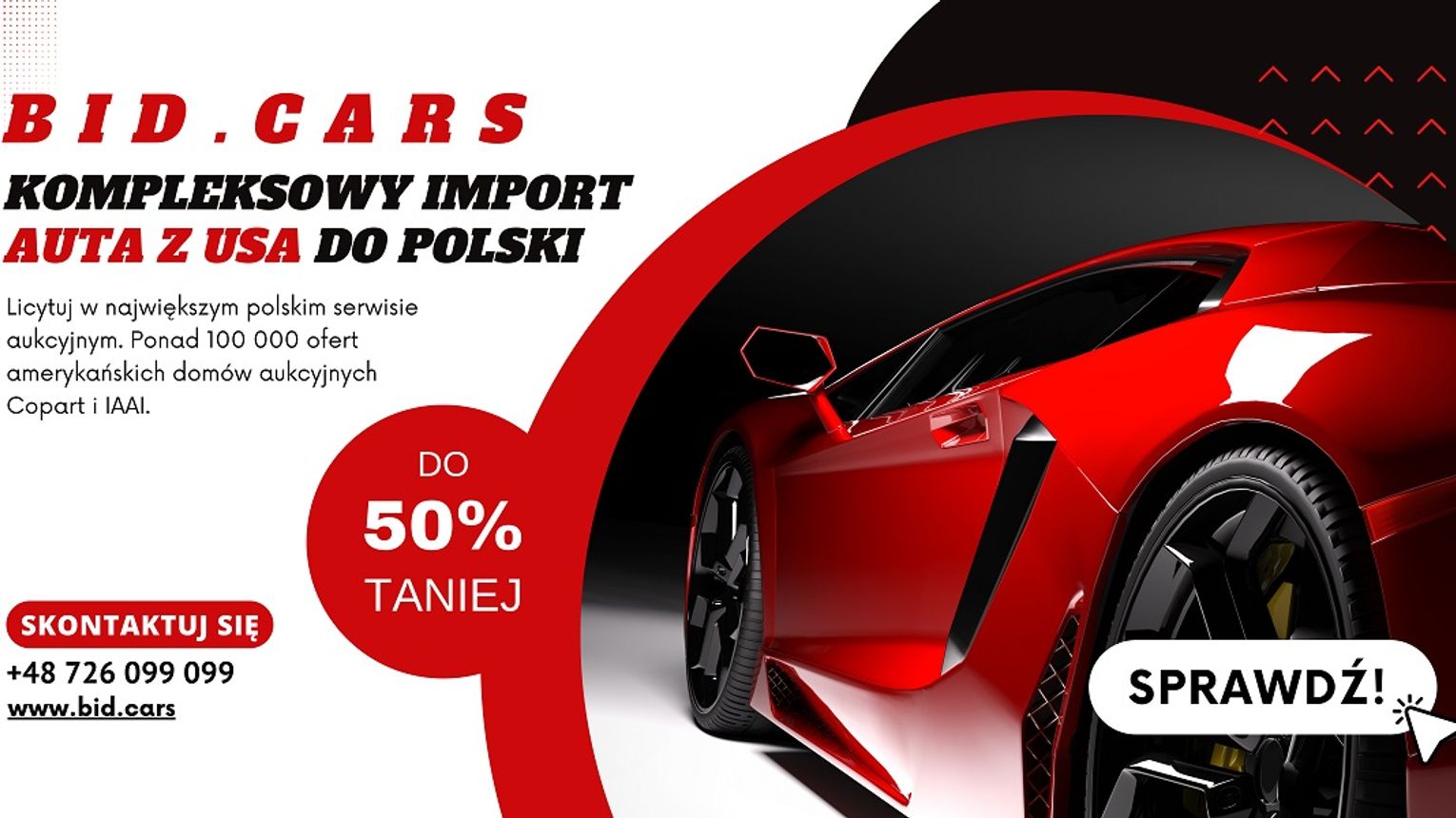 Licytuj auto z USA na żywo Import z BidCars