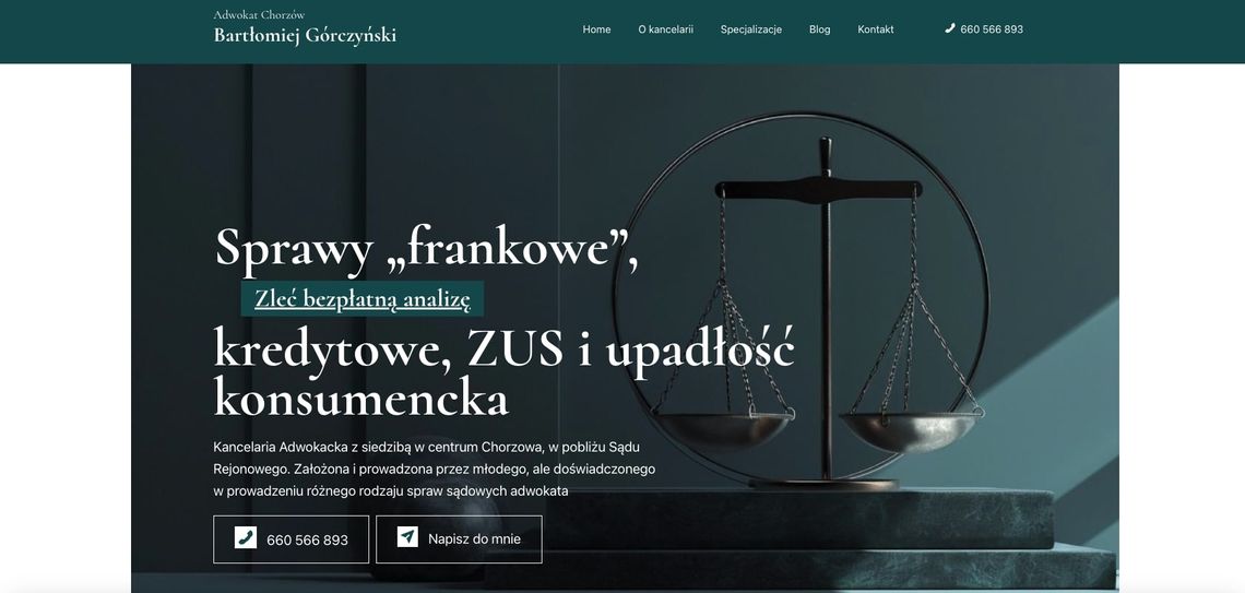 Adwokat Chorzów Bartłomiej Górczyński