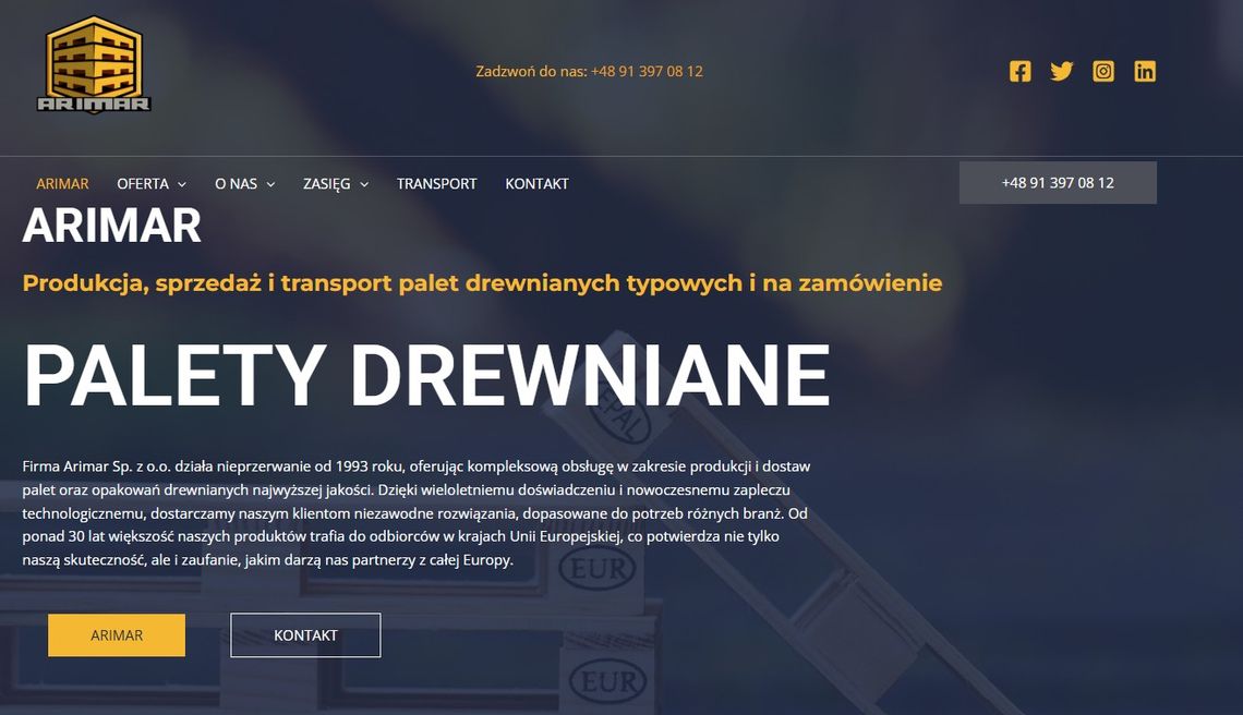 ARIMAR Palety drewniane