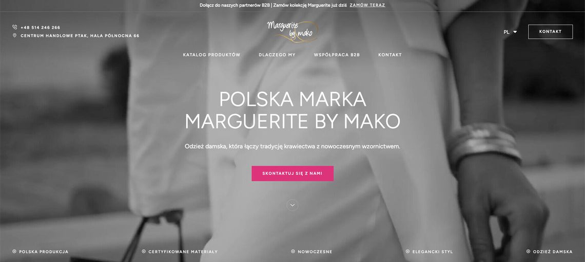 Producent odzieży - Marguerite by Mako