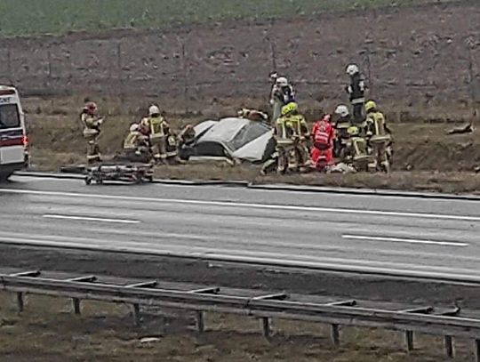 Wypadek Na Autostradzie A1 Dwie Osoby Są Poszkodowane 3499